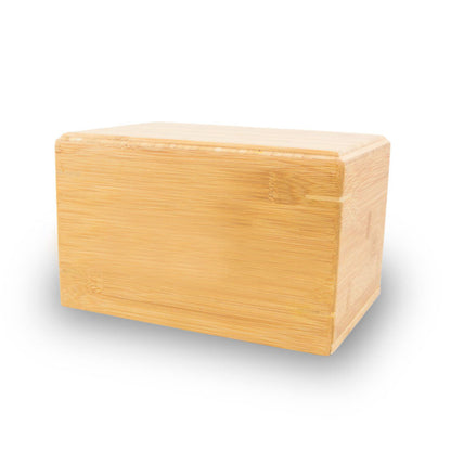 Bamboo Box Cremation Urn - 200 cubic inch