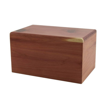 Natural Cedar Box Urn 125 cubic inches