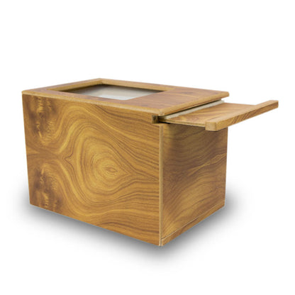 Natural MDF Photo Cremation Urn - 200 CI