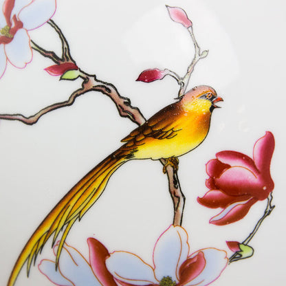 Golden Bird Ceramic Urn - 135 cubic inches