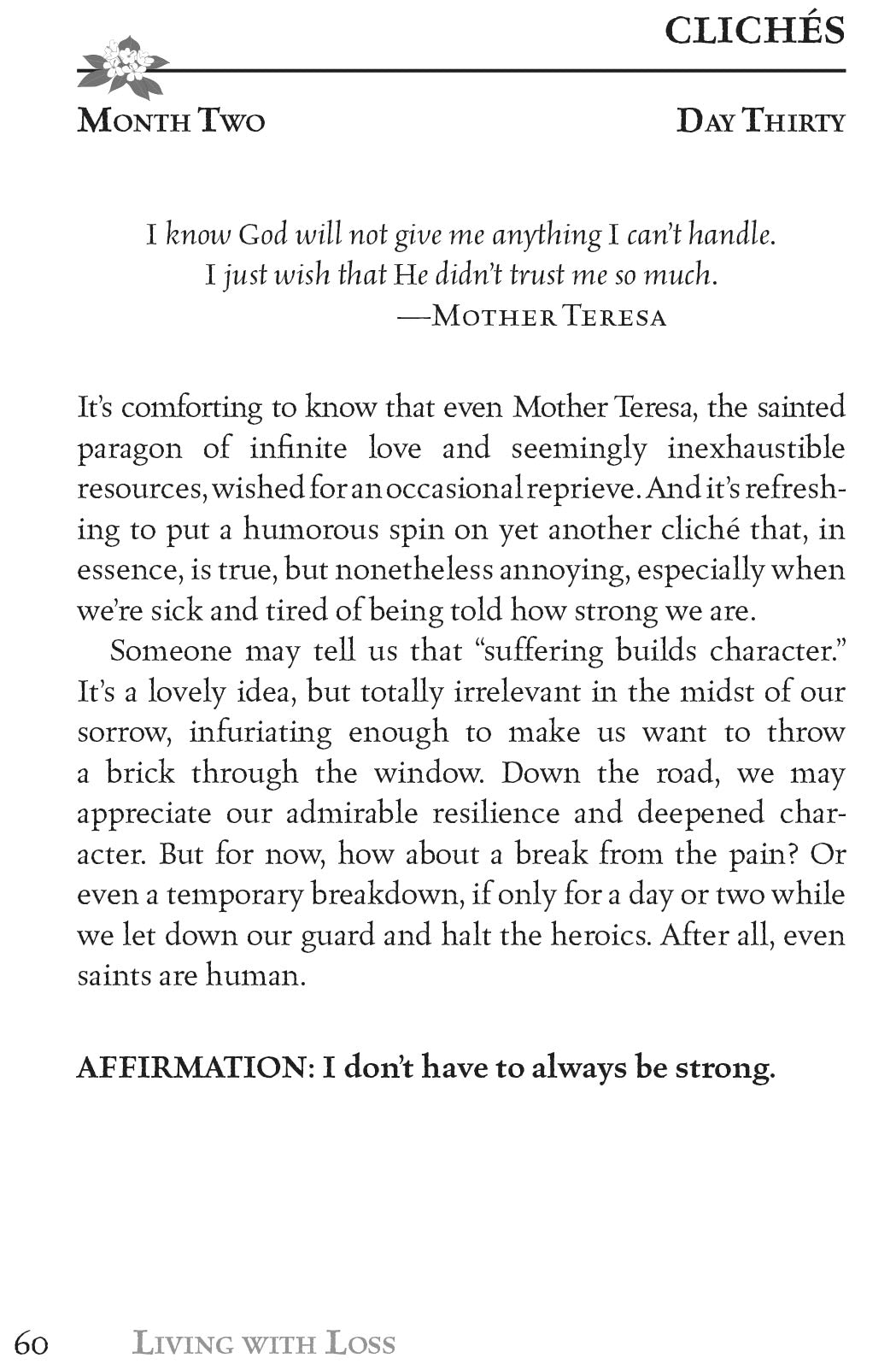 Living with Loss - Paperback Book