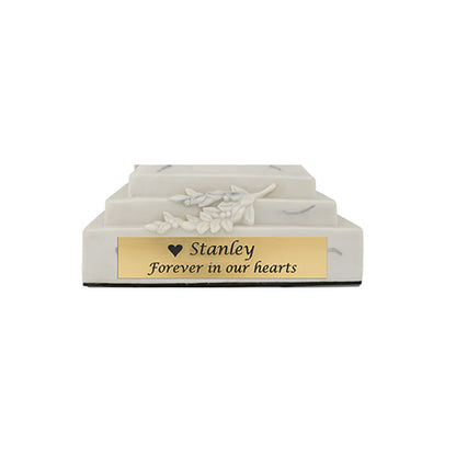 Satin Gold Plate With Engraving - .75" H x 3" L
