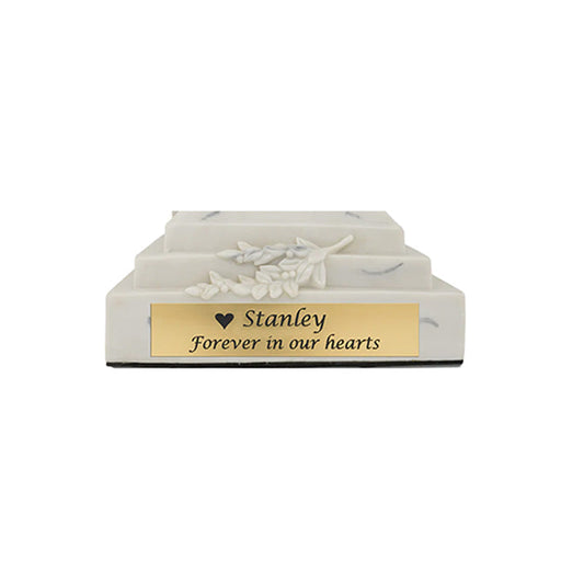 Satin Gold Plate With Engraving - .75" H x 3" L
